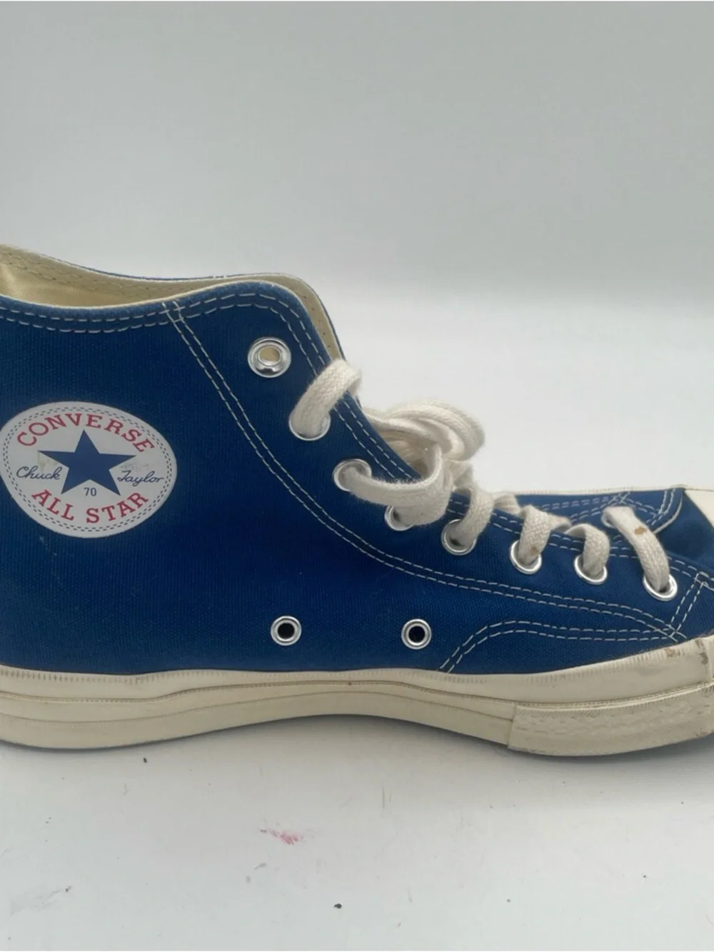 Converse Comme des Garcons Blue High-Top sneakers‎ Heart Eyes Women’s size 10